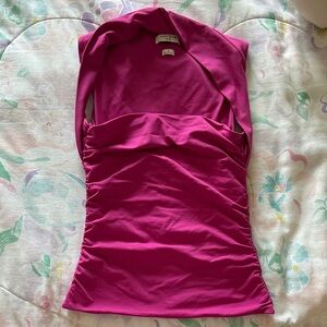 Aritzia Magenta Contour Top